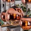 Gastor Lampadario a sospensione, Lampada a sfera, Lampada a sospensione Chiaro, Ramato, 6-Luci