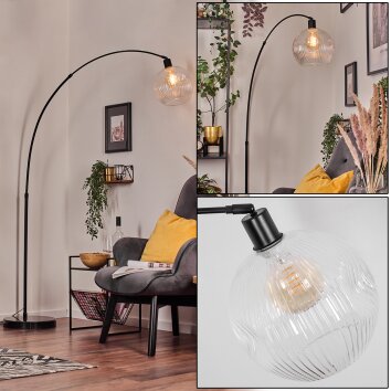 Ripoll Lampada da terra Nero, 1-Luce