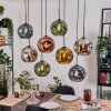 Ripoll Lampadario a sospensione, Lampada a sfera, Lampada a sospensione Écru, Nero, 8-Luci