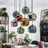 Ripoll Lampadario a sospensione, Lampada a sfera, Lampada a sospensione Écru, Nero, 8-Luci