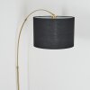 Bassagoda Lampada da terra Ottone, Nero, 1-Luce