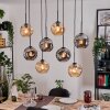 Ripoll Lampadario a sospensione, Lampada a sfera, Lampada a sospensione Écru, Nero, 8-Luci