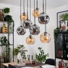Ripoll Lampadario a sospensione, Lampada a sfera, Lampada a sospensione Écru, Nero, 8-Luci