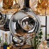 Ripoll Lampadario a sospensione, Lampada a sfera, Lampada a sospensione Écru, Nero, 8-Luci