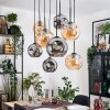 Ripoll Lampadario a sospensione, Lampada a sfera, Lampada a sospensione Écru, Nero, 8-Luci