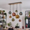 Ripoll Lampadario a sospensione, Lampada a sfera, Lampada a sospensione Écru, Nero, 8-Luci