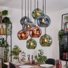 Ripoll Lampadario a sospensione, Lampada a sfera, Lampada a sospensione Écru, Nero, 8-Luci