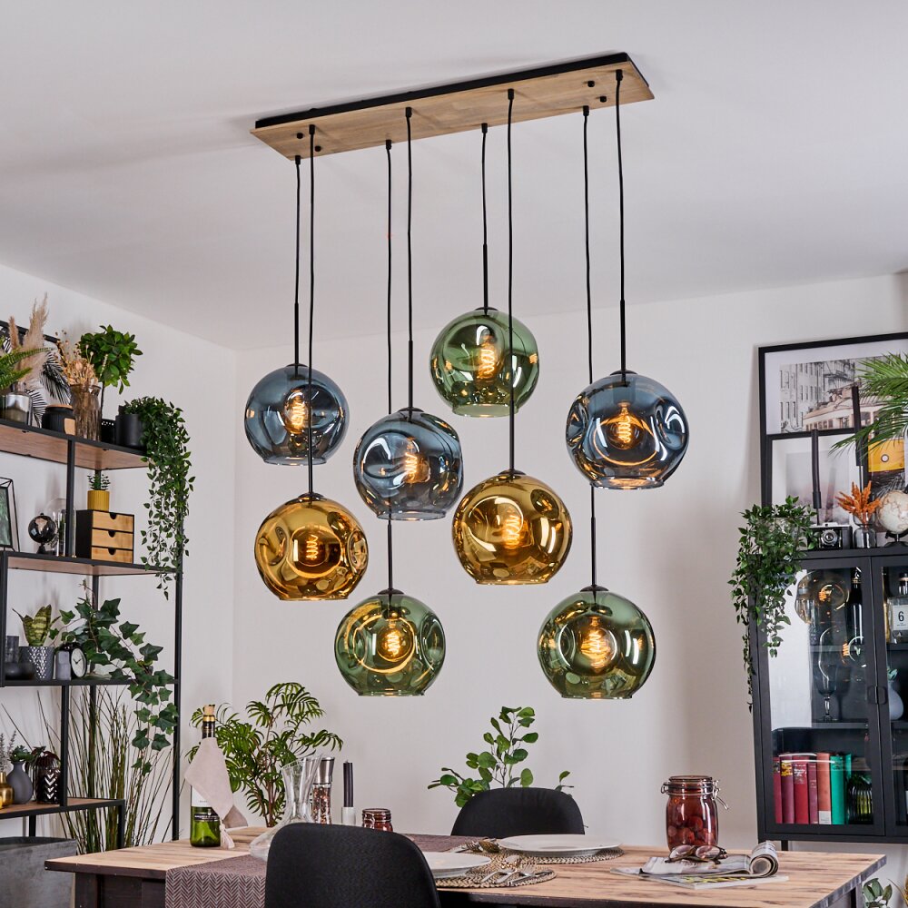 Ripoll Lampadario a sospensione, Lampada a sfera, Lampada a sospensione Écru, Nero, 8-Luci main product photo