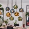 Ripoll Lampadario a sospensione, Lampada a sfera, Lampada a sospensione Écru, Nero, 8-Luci