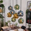 Ripoll Lampadario a sospensione, Lampada a sfera, Lampada a sospensione Écru, Nero, 8-Luci