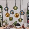 Ripoll Lampadario a sospensione, Lampada a sfera, Lampada a sospensione Écru, Nero, 8-Luci