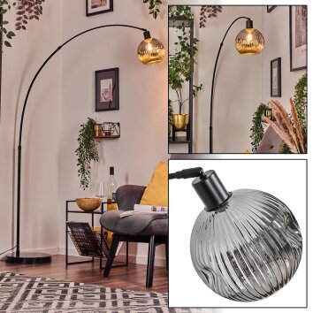 Ripoll Lampada da terra Nero, 1-Luce