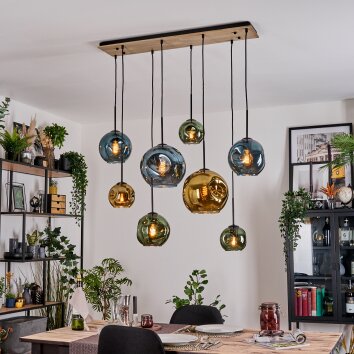 Ripoll Lampadario a sospensione, Lampada a sfera, Lampada a sospensione Écru, Nero, 8-Luci Ripoll Lampadario a sospensione, Lampada a sfera, Lampada a sospensione Écru, Nero, 8-Luci
