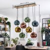 Ripoll Lampadario a sospensione, Lampada a sfera, Lampada a sospensione Écru, Nero, 8-Luci