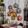Ripoll Lampadario a sospensione, Lampada a sfera, Lampada a sospensione Écru, Nero, 8-Luci
