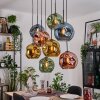 Ripoll Lampadario a sospensione, Lampada a sfera, Lampada a sospensione Écru, Nero, 8-Luci