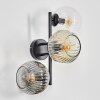 Ripoll Lampada a sfera, Applique Ambrato, Chiaro, Grigio fumo, 3-Luci