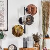 Ripoll Lampada a sfera, Applique Cromo, Oro, Ramato, Grigio fumo, 3-Luci