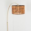 Cando Lampada da terra Ottone, Nero, 1-Luce