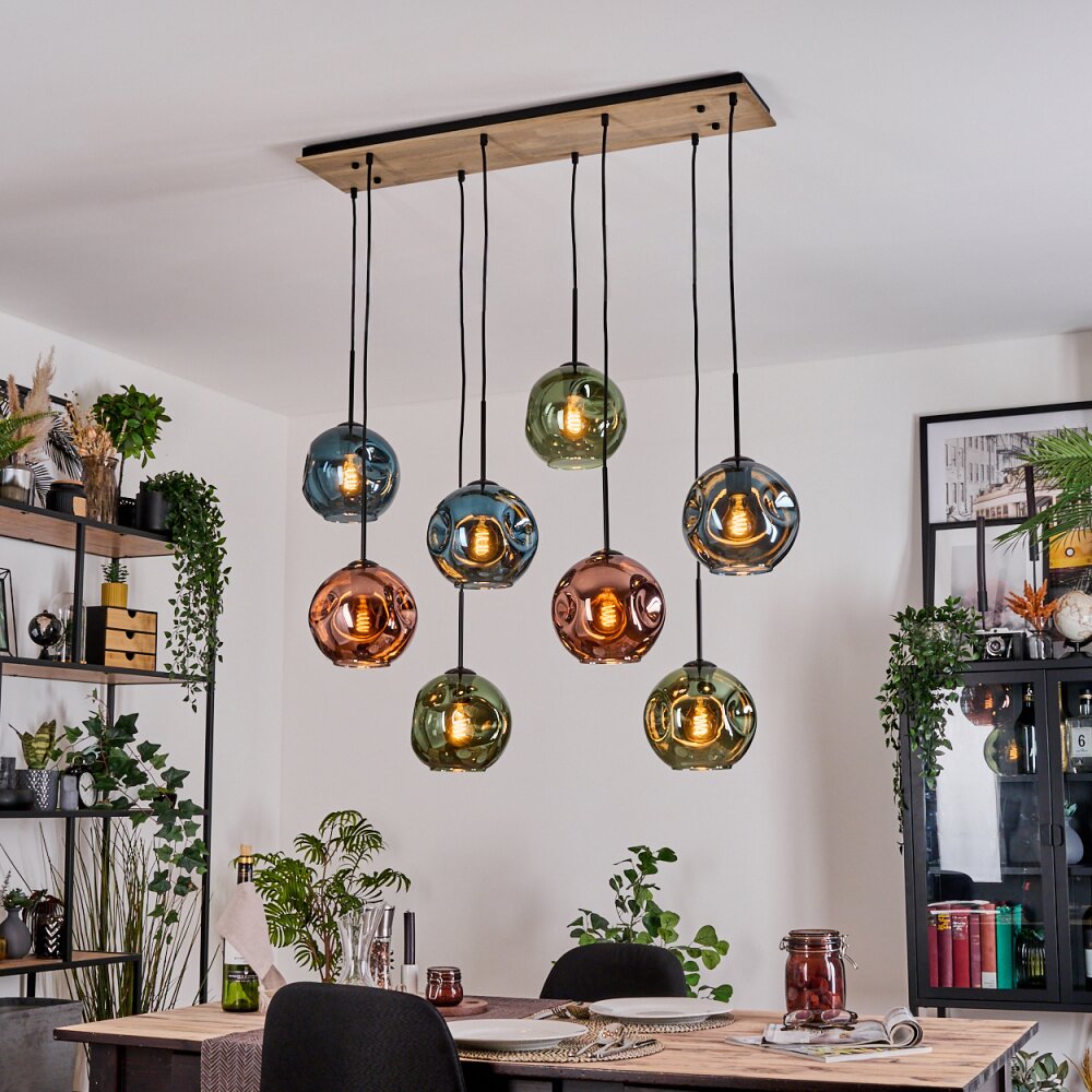 Ripoll Lampadario a sospensione, Lampada a sfera, Lampada a sospensione Écru, Nero, 8-Luci main product photo