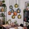 Ripoll Lampadario a sospensione, Lampada a sfera, Lampada a sospensione Écru, Nero, 8-Luci