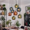 Ripoll Lampadario a sospensione, Lampada a sfera, Lampada a sospensione Écru, Nero, 8-Luci