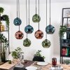 Ripoll Lampadario a sospensione, Lampada a sfera, Lampada a sospensione Écru, Nero, 8-Luci