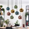 Ripoll Lampadario a sospensione, Lampada a sfera, Lampada a sospensione Écru, Nero, 8-Luci