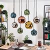 Ripoll Lampadario a sospensione, Lampada a sfera, Lampada a sospensione Écru, Nero, 8-Luci