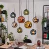 Ripoll Lampadario a sospensione, Lampada a sfera, Lampada a sospensione Écru, Nero, 8-Luci