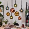 Ripoll Lampadario a sospensione, Lampada a sfera, Lampada a sospensione Écru, Nero, 8-Luci