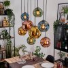 Ripoll Lampadario a sospensione, Lampada a sfera, Lampada a sospensione Écru, Nero, 8-Luci