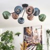 Koyoto Plafoniera, Lampada a sfera 85 cm Blu, Verde, Ramato, 8-Luci