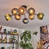 Koyoto Plafoniera, Lampada a sfera 85 cm Blu, Verde, Ramato, 8-Luci