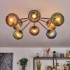 Koyoto Plafoniera, Lampada a sfera 85 cm Blu, Verde, Ramato, 8-Luci