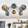 Koyoto Plafoniera, Lampada a sfera 85 cm Blu, Oro, Verde, 8-Luci