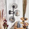 Ripoll Lampada a sfera, Applique Chiaro, Grigio fumo, 3-Luci