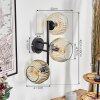 Ripoll Lampada a sfera, Applique Ambrato, Chiaro, 3-Luci