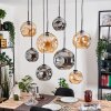 Ripoll Lampadario a sospensione, Lampada a sfera, Lampada a sospensione Écru, Nero, 8-Luci