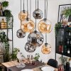 Ripoll Lampadario a sospensione, Lampada a sfera, Lampada a sospensione Écru, Nero, 8-Luci