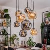Ripoll Lampadario a sospensione, Lampada a sfera, Lampada a sospensione Écru, Nero, 8-Luci