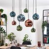 Ripoll Lampadario a sospensione, Lampada a sfera, Lampada a sospensione Écru, Nero, 8-Luci