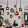 Ripoll Lampadario a sospensione, Lampada a sfera, Lampada a sospensione Écru, Nero, 8-Luci