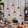 Gastor Lampadario a sospensione, Lampada a sfera, Lampada a sospensione Ambrato, Chiaro, 6-Luci