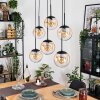 Gastor Lampadario a sospensione, Lampada a sfera, Lampada a sospensione Ambrato, Chiaro, 6-Luci