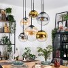 Gastor Lampadario a sospensione, Lampada a sfera, Lampada a sospensione Ambrato, Oro, Chiaro, Grigio fumo, 6-Luci