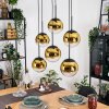 Gastor Lampadario a sospensione, Lampada a sfera, Lampada a sospensione Oro, Chiaro, 6-Luci