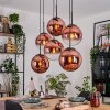 Gastor Lampadario a sospensione, Lampada a sfera, Lampada a sospensione Chiaro, Ramato, 6-Luci