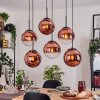 Gastor Lampadario a sospensione, Lampada a sfera, Lampada a sospensione Chiaro, Ramato, 6-Luci