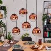 Gastor Lampadario a sospensione, Lampada a sfera, Lampada a sospensione Chiaro, Ramato, 6-Luci